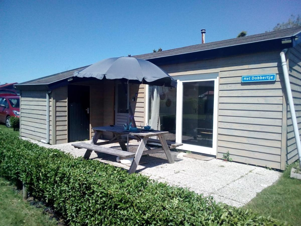 Het Dobbertje, Charmant Houten Huisje Sint Maartensvlotbrug Eksteriør bilde